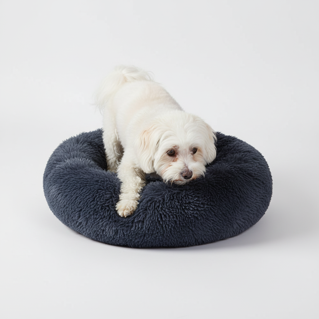 Plush Donut Comfort Pet Bed