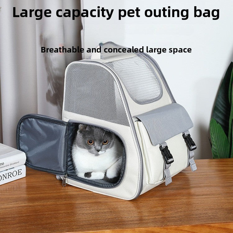 Breathable Transparent Outdoor Pet Backpack For Cats And Dogs