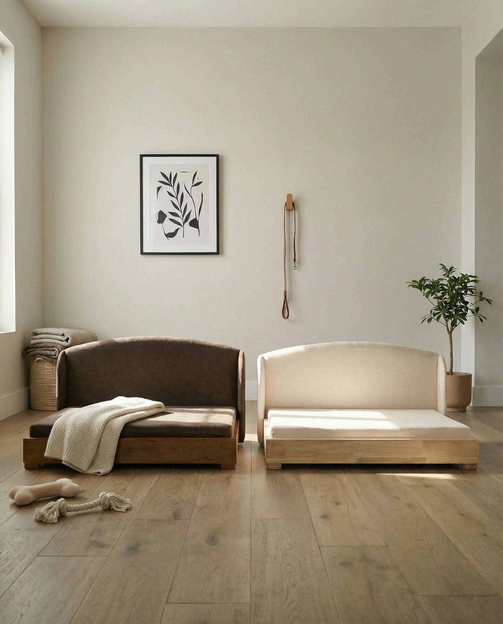 The Haven — Luxury Handcrafted Dog Bed | Solid Wood, Orthopedic, Waterproof lined