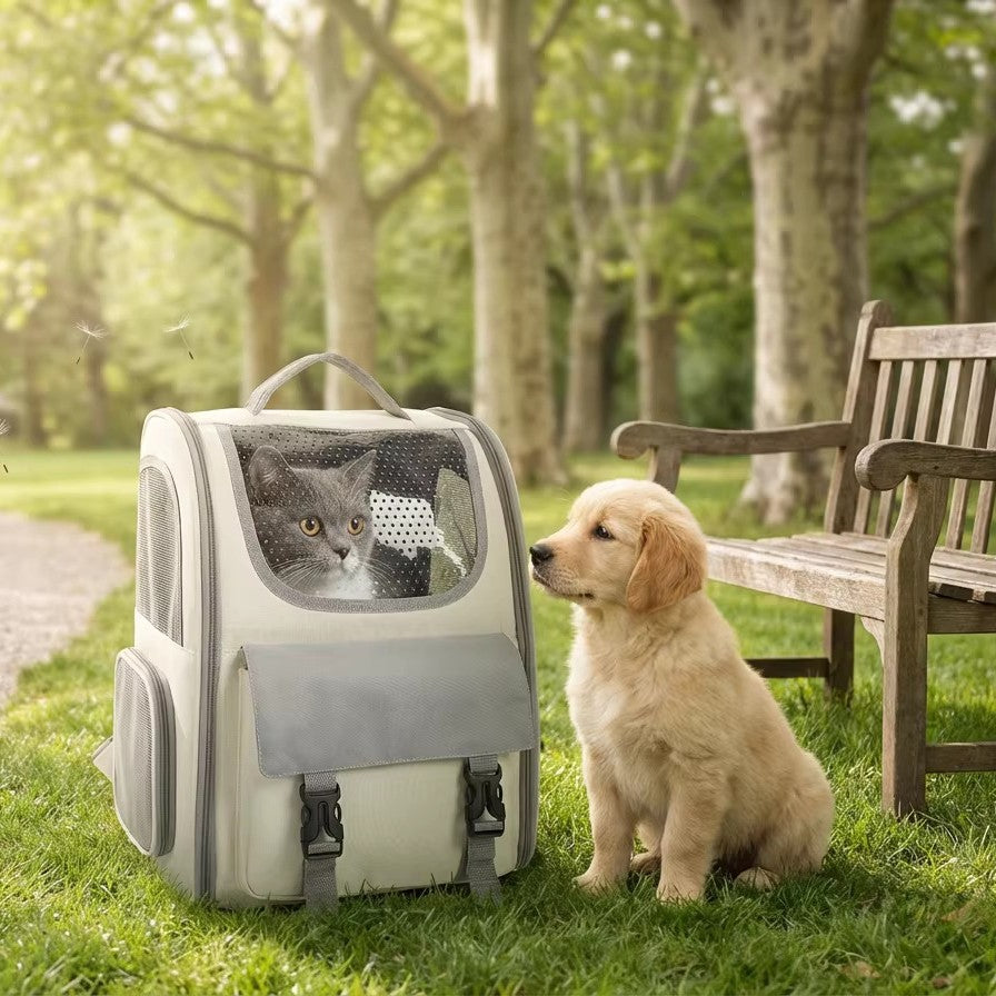 Breathable Transparent Outdoor Pet Backpack For Cats And Dogs