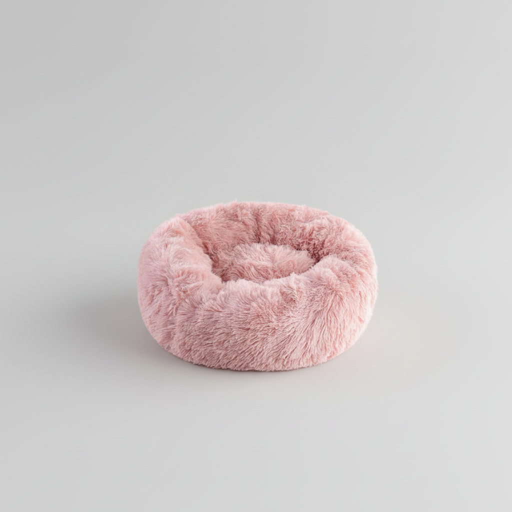 Plush Donut Comfort Pet Bed