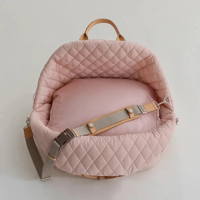 The Verona Luxe Carrier - Quilted Designer Pet Tote-
