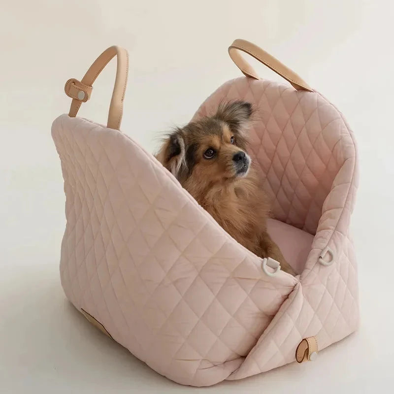 The Verona Luxe Carrier - Quilted Designer Pet Tote-