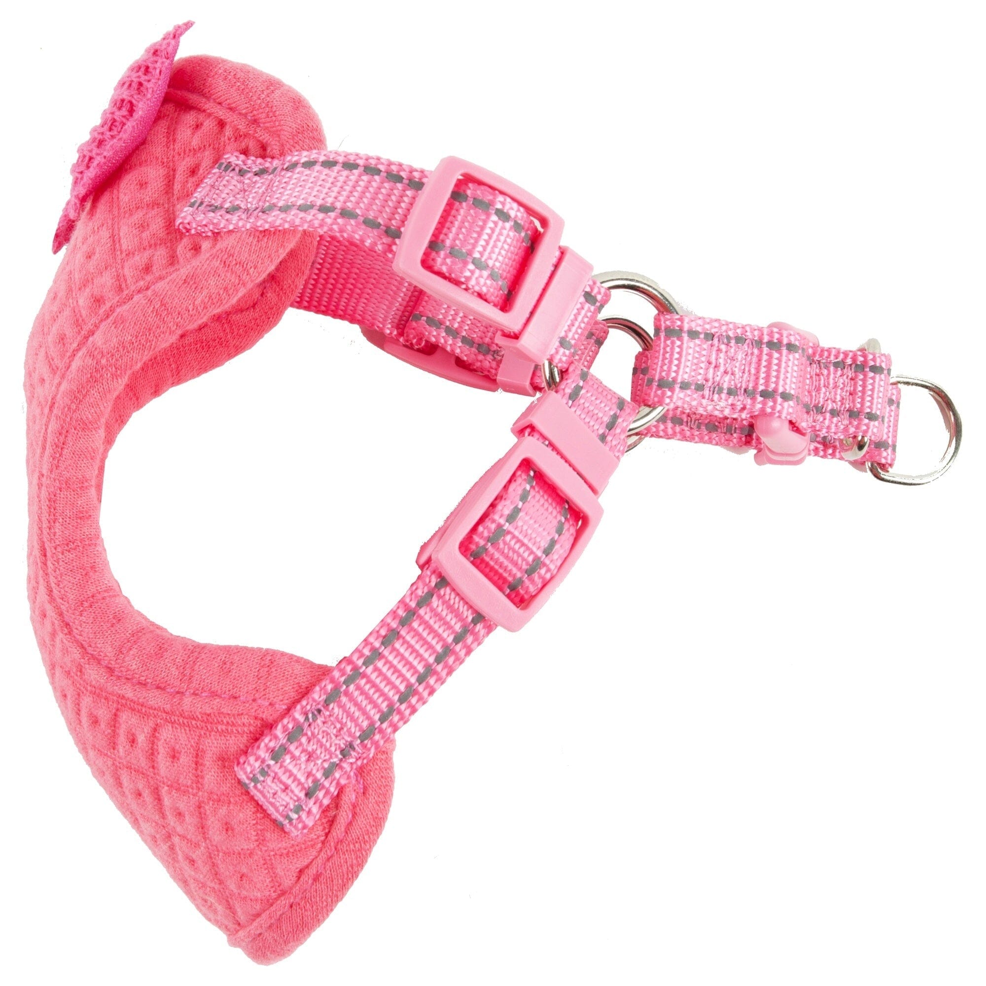 Pet Life ®  'Flam-Bowyant' Mesh Reversed and Adjustable Dog Harness